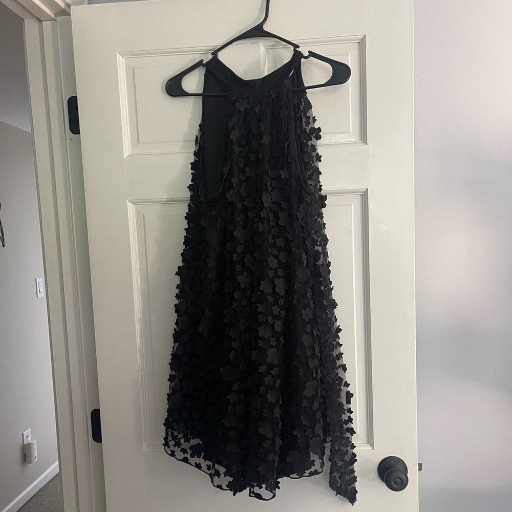 Black Floral Dress from Anthropologie